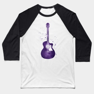 Auditorium Style Acoustic Guitar Universe Texture Baseball T-Shirt